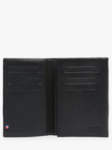 Leather Madras Card Holder Etrier Blue madras EMAD024-vue-porte