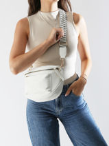 Sac Banane Miniprix Blanc sangle Z83047-vue-porte