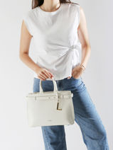 Sac Port Main Faubourg Cuir Lancel Marron faubourg A13528-vue-porte