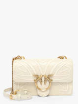 Shoulder Bag Love Bag Icon Leather Pinko Beige love bag icon A2C3