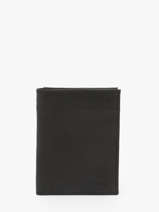 Leather Wallet Oil Etrier Black oil EOIL140