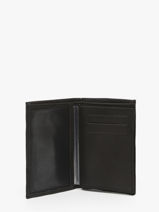 Compact Leather Wallet Oil Etrier Black oil EOIL027-vue-porte