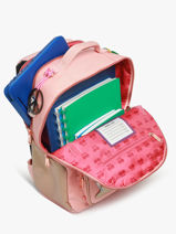 Bobby Backpack 1 Compartment Jeune premier Pink daydream girls G-vue-porte