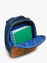 Sac  Dos 1 Compartiment Jeune premier Marron daydream boys B-vue-porte