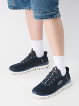 Sneakers Glide-step Noxus Skechers Bleu men 233010-vue-porte