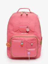 Sac � Dos Bobby 1 Compartiment Jeune premier Rose daydream girls G