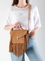 Sac Melle George Folk Cuir Paul marius Marron folk GEORGFOL-vue-porte