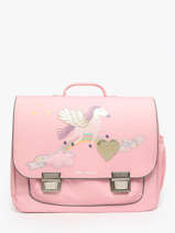 2-compartment Satchel Jeune premier Pink classics C