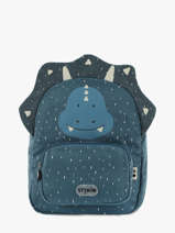 Mini Backpack 1 Compartment Trixie Blue animals 90
