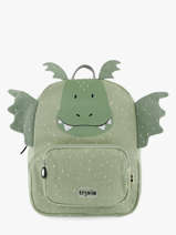 Mini Backpack 1 Compartment Trixie Green animals 90