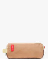 2-compartment Pouch Hello hossy Brown cool kids P