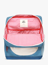 Backpack Hello hossy Blue cool kids S6-vue-porte