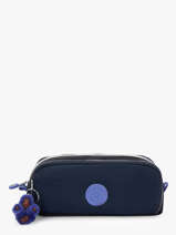 3-compartment Pouch Kipling Blue back to school K13564