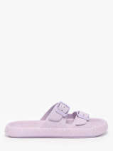 Claquettes Cacatoes Violet women JESSYGLI