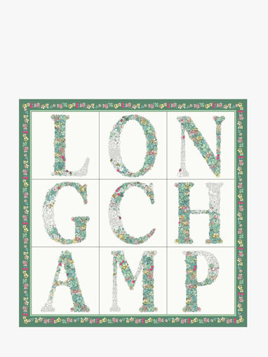 Longchamp Soie gots Foulard Vert