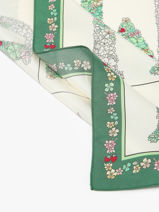 Longchamp Soie gots Foulard Vert-vue-porte