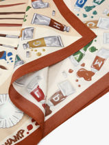 Longchamp Soie gots Foulard Rose-vue-porte