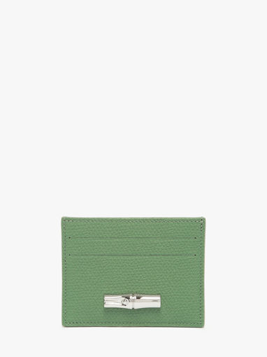 Longchamp Le roseau Bill case / card case Green