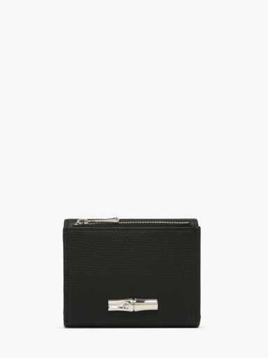 Longchamp Le roseau Wallet Black