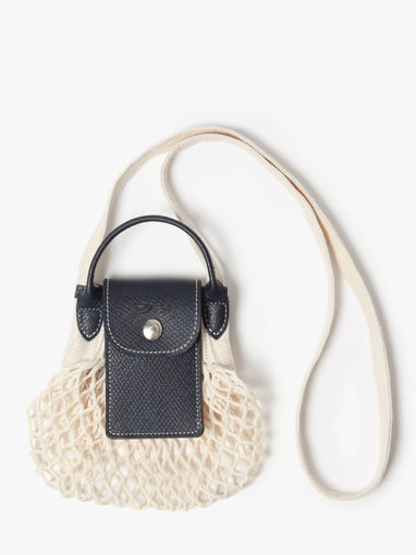 Longchamp Le pliage filet poche Sacs port travers Bleu