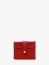 Card Holder Leather Katana Red marina 753130B