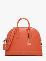 Sac  Main Belleville Cuir Lancel Orange belleville A13736