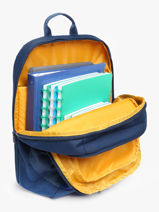 2-compartment Backpack Stones and bones Blue boys B-vue-porte