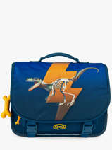 Satchel 2 Compartments Lily Boys Stones and bones Blue boys B