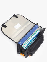 Cartable 2 Compartiments Lily Boys Stones and bones Noir boys B-vue-porte