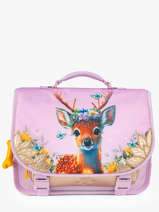 2-compartment Satchel Stones and bones Pink girls G