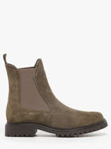 Chelsea Boots En Cuir Tamaris Vert women 41