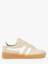 Sneakers Grandslam In Leather Gola Beige women CLA589