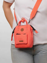 Nano Bag Crossbody 1 Compartment Cabaia Red adventurer NANOBAG-vue-porte