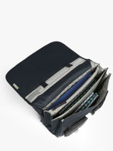 Cartable Enfant 3 Compartiments Cameleon Bleu vintage urban CA41-vue-porte