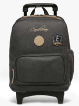 Sac A Dos � Roulettes 2 Compartiments Cameleon Gris vintage urban SR40