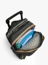 Sac A Dos � Roulettes 2 Compartiments Cameleon Gris vintage urban SR40-vue-porte
