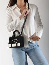 Shoulder Bag Rsg Cotton Karl lagerfeld Black rsg A3W50027-vue-porte