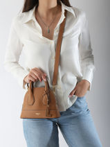 Shoulder Bag Belleville Leather Lancel Brown belleville A13735-vue-porte