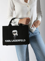 Sac � Main K Ikon Karl lagerfeld Noir k ikon A2W50047-vue-porte