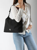 Shoulder Bag K Ikon Nylon Karl lagerfeld Black k ikon A3W30123-vue-porte