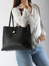 Sac Port paule K Autograph Cuir Karl lagerfeld Noir k autograph A3W30150-vue-porte