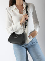 Sac Bandoulire Rsg Polyurethane Karl lagerfeld Noir rsg A3W30316-vue-porte