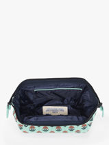 Trousse Toilette Rigide ITACA 15L - Vert Menthe - Bandoulière Amovible - Compartiments Multiples - Voyage