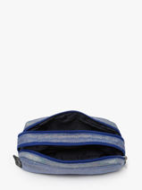 2-compartment Pouch Caramel et cie Blue boheme FI-vue-porte