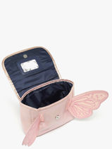 1 Compartment Satchel Caramel et cie Pink family FA-vue-porte