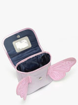 1 Compartment Satchel Caramel et cie Violet family FA-vue-porte