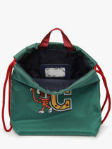 Sac De Sport Caramel et cie Vert fier GA-vue-porte