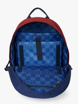 2-compartment Backpack Caramel et cie Green fier GA-vue-porte