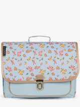 2-compartment Satchel Caramel et cie Blue boheme FI