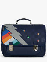 Cartable 2 Compartiments Caramel et cie Bleu fier GA